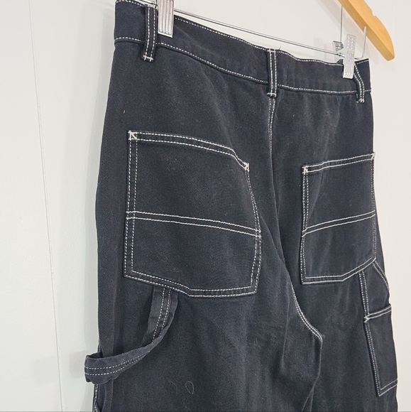 NWOT Garage Carpenter Pants Size 5 White Stitching | Wide Leg.| Goth Streetwear - Picture 15 of 16